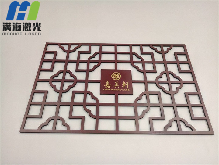 嘉美軒月餅盒木質窗花激光切割